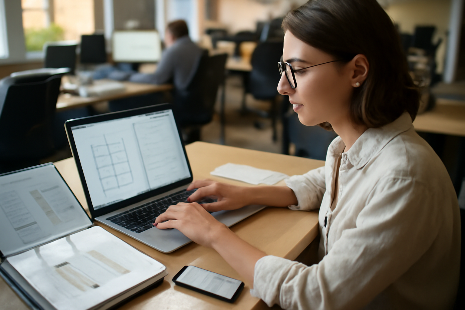 logiciels de géotechnique gratuits sur un écran avec plans de fondations et calculs