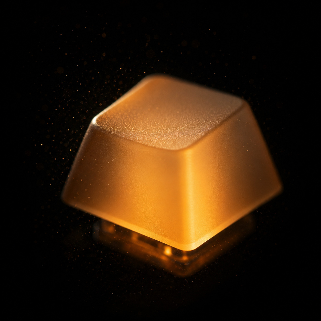 Détail technique macro éclairé en ambre