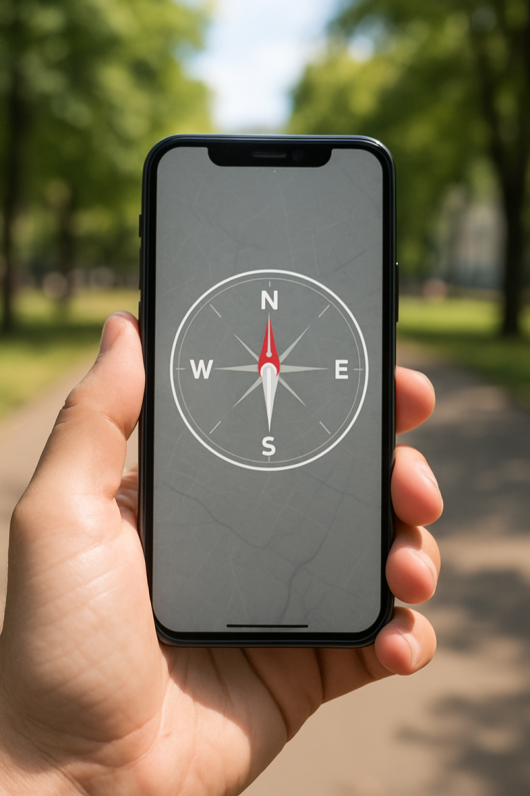 Image de couverture pour l’article "Boussole en ligne instantanée gratuite sur mobile sans installation"