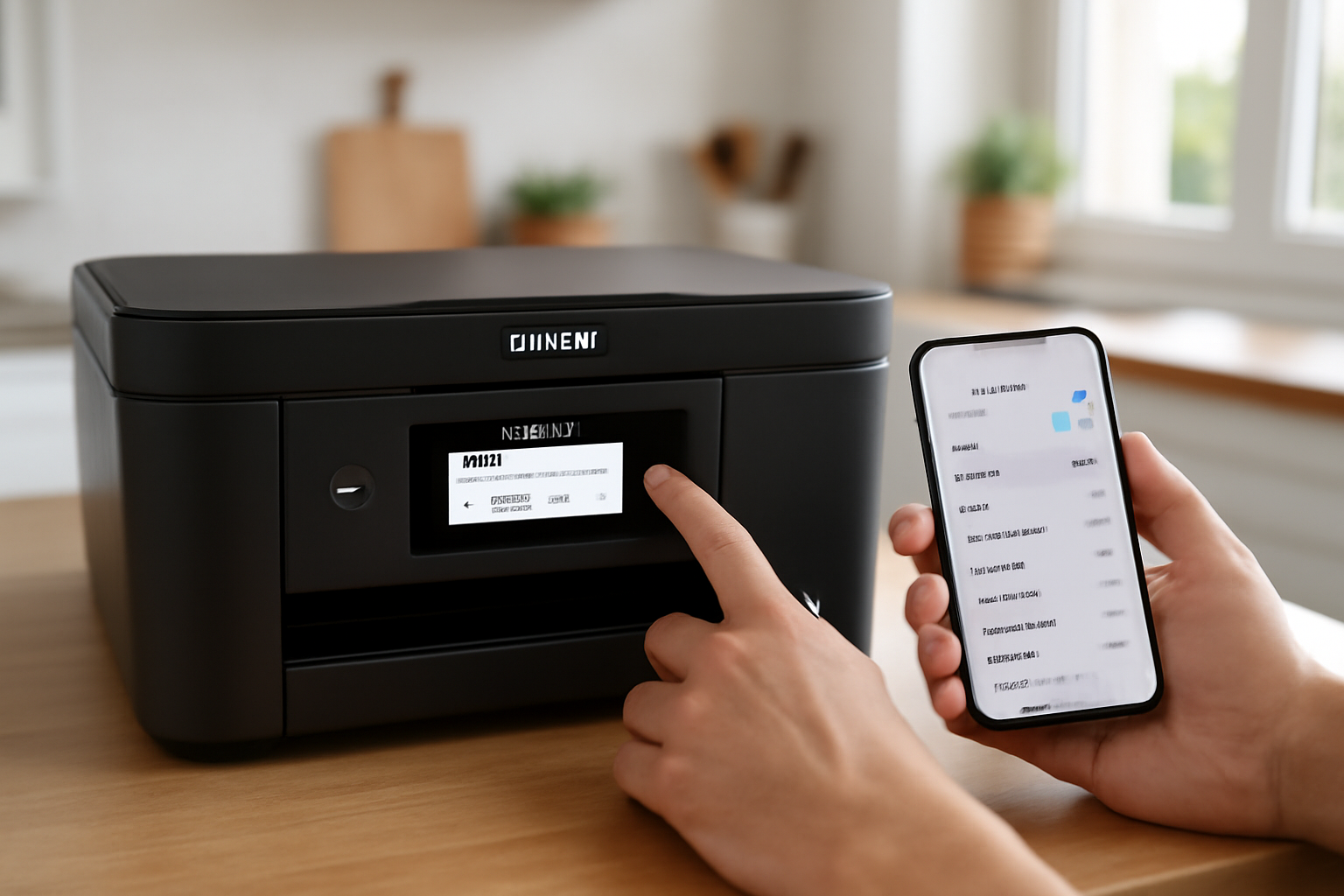 Wi-Fi Direct Epson : SSID et clé affichés sur l’écran de l’imprimante