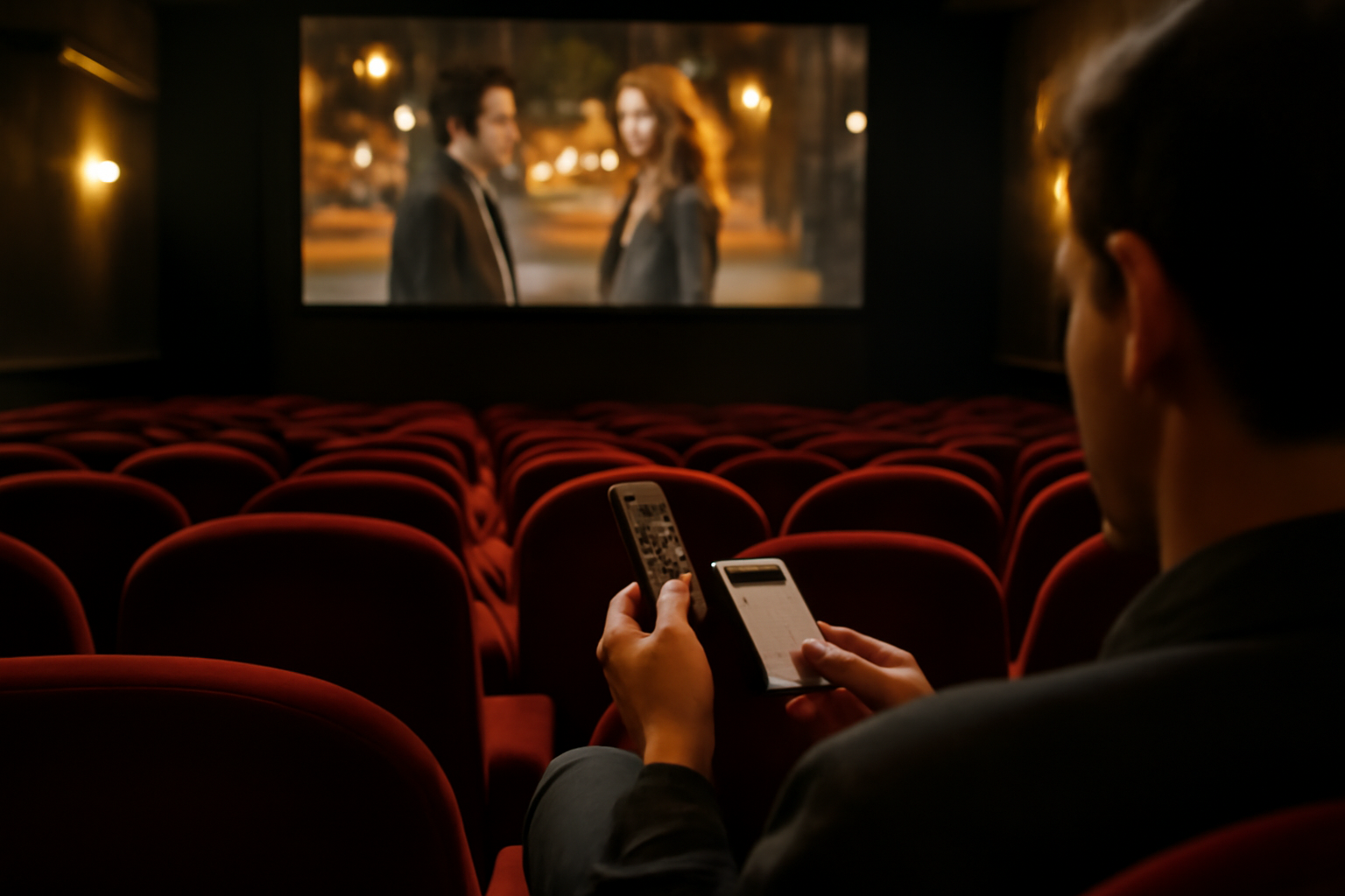 films et séries tv avec cara delevingne sur grand écran, ambiance cinéma parisienne, lumière dorée réaliste